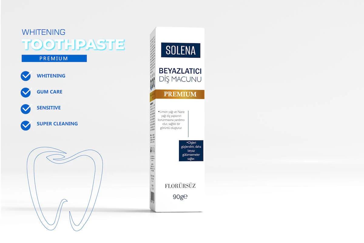 Solena Premium Naneli Florürlü Diş Macunu 90 ml