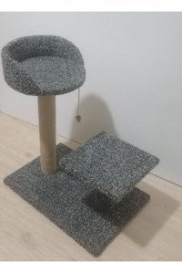 Cat Oturaklı Oyuncaklı Katlı 57 cm Kedi Tırmalama Tahtası
