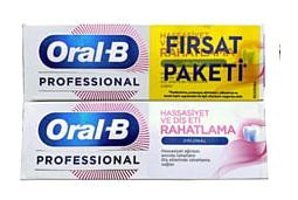 Oral b Professional Hassasiyet ve Rahatlama Florürlü Diş Macunu 2x75 ml