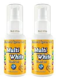 Multi White Muzlu Organik Florürsüz Diş Macunu 2x50 ml