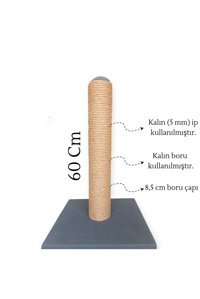 Meowuf 60 cm Kedi Tırmalama Direği
