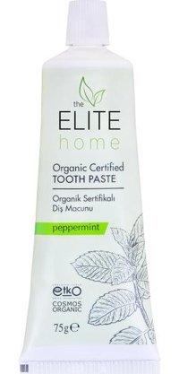 The Elite Home Naneli Organik Florürsüz Diş Macunu 75 gr