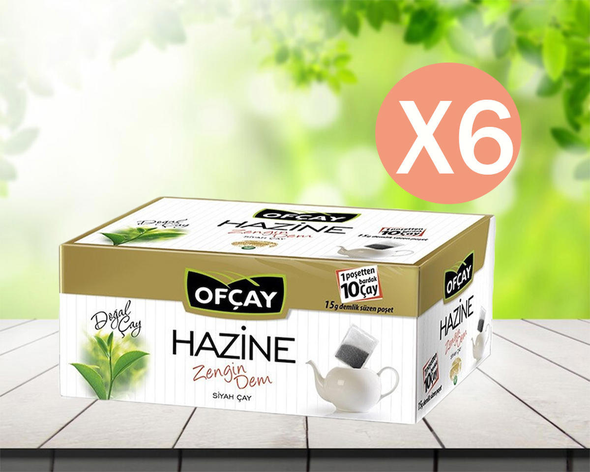 Ofçay Hazine Siyah Demlik Poşet Çay 6x30 Adet