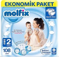 Molfix 2 Numara Cırtlı Bebek Bezi 108 Adet