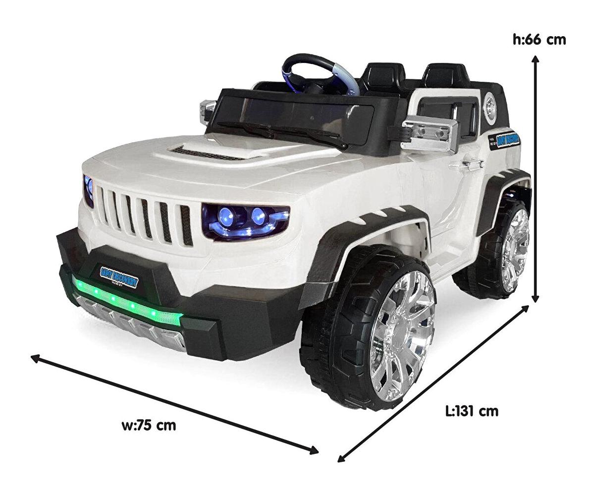 Baby&Toys Samy Discovery 12 V Üstü Açık İki Kişilik Akülü Araba Beyaz