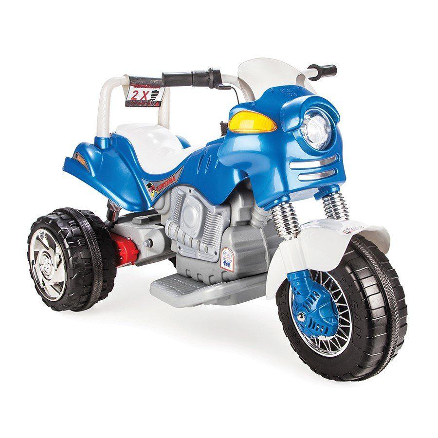 Pilsan 05-216 12 V Üstü Açık Tek Kişilik Akülü Motosiklet Mavi