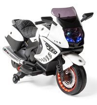 Baby2Go Speed 12 V Üstü Açık Tek Kişilik Akülü Motosiklet Beyaz