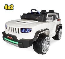 Maxi Taxi 4x2 12 V Üstü Açık İki Kişilik Akülü Jip Beyaz