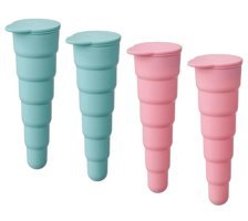 Ikea Silikon Kapaklı Renkli Dondurma Buz Kalıbı