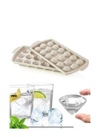 Selenica Plastik Renkli Elmas Buz Kalıbı