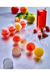 Plastlife Plastik Kapaklı Şeffaf Küre Buz Kalıbı