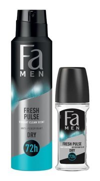 Fa Fresh Pulse Ter Önleyici Antiperspirant Sprey Roll-On Erkek Deodorant 150 ml + 50 ml