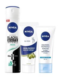 Nivea Black & White Ter Önleyici Antiperspirant Sprey Kadın Deodorant 150 ml