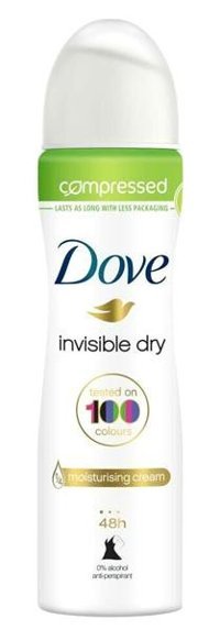 Dove Invisible Dry Compressed Sprey Unisex Deodorant 75 ml