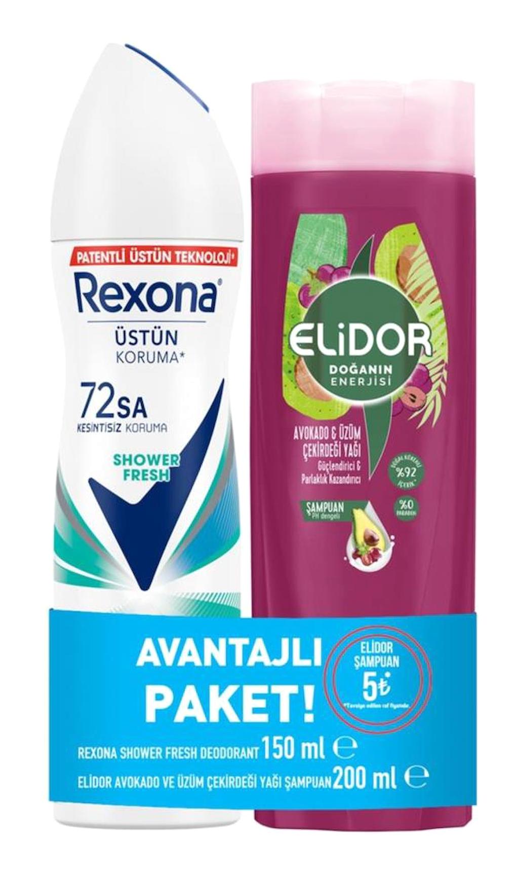 Rexona Avantaj Paketi Pudrasız Ter Önleyici Antiperspirant Sprey Kadın Deodorant 150 ml