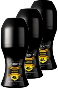 Avon Pudrasız Ter Önleyici Antiperspirant Roll-On Erkek Deodorant 3x50 ml