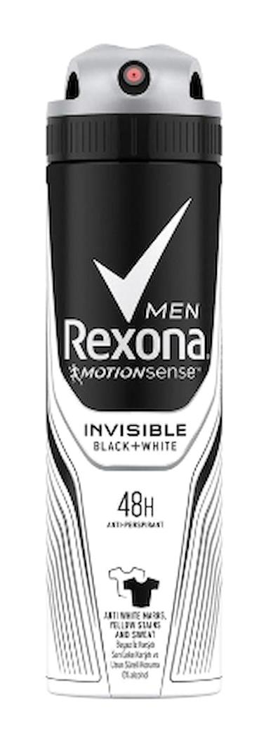 Rexona Invisible Black White Ter Önleyici Antiperspirant Sprey Erkek Deodorant 12x150 ml