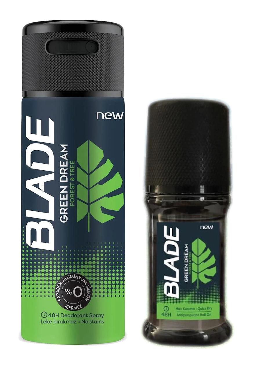 Blade Ter Önleyici Antiperspirant Sprey Roll-On Erkek Deodorant 150 ml + 50 ml