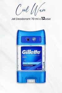 Gillette Cool Wave Ter Önleyici Antiperspirant Stick Erkek Deodorant 12x70 ml