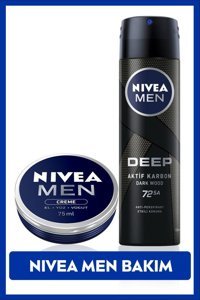 Nivea Deep Dark Wood Pudrasız Ter Önleyici Antiperspirant Sprey Erkek Deodorant 150 ml