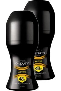 Avon Pudrasız Ter Önleyici Antiperspirant Roll-On Erkek Deodorant 2x50 ml