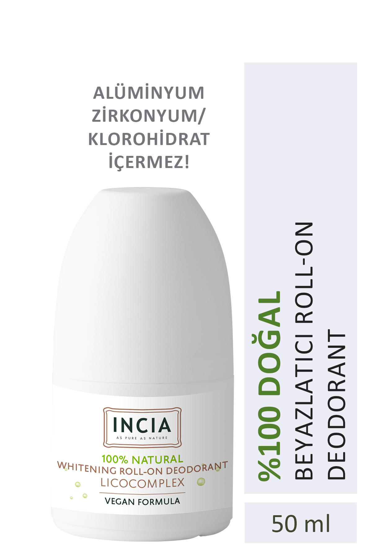 Incia Ter Önleyici Organik Antiperspirant Roll-On Kadın Deodorant 50 ml
