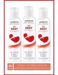 Watsons So Sexy Pudrasız Sprey Kadın Deodorant 3x150 ml