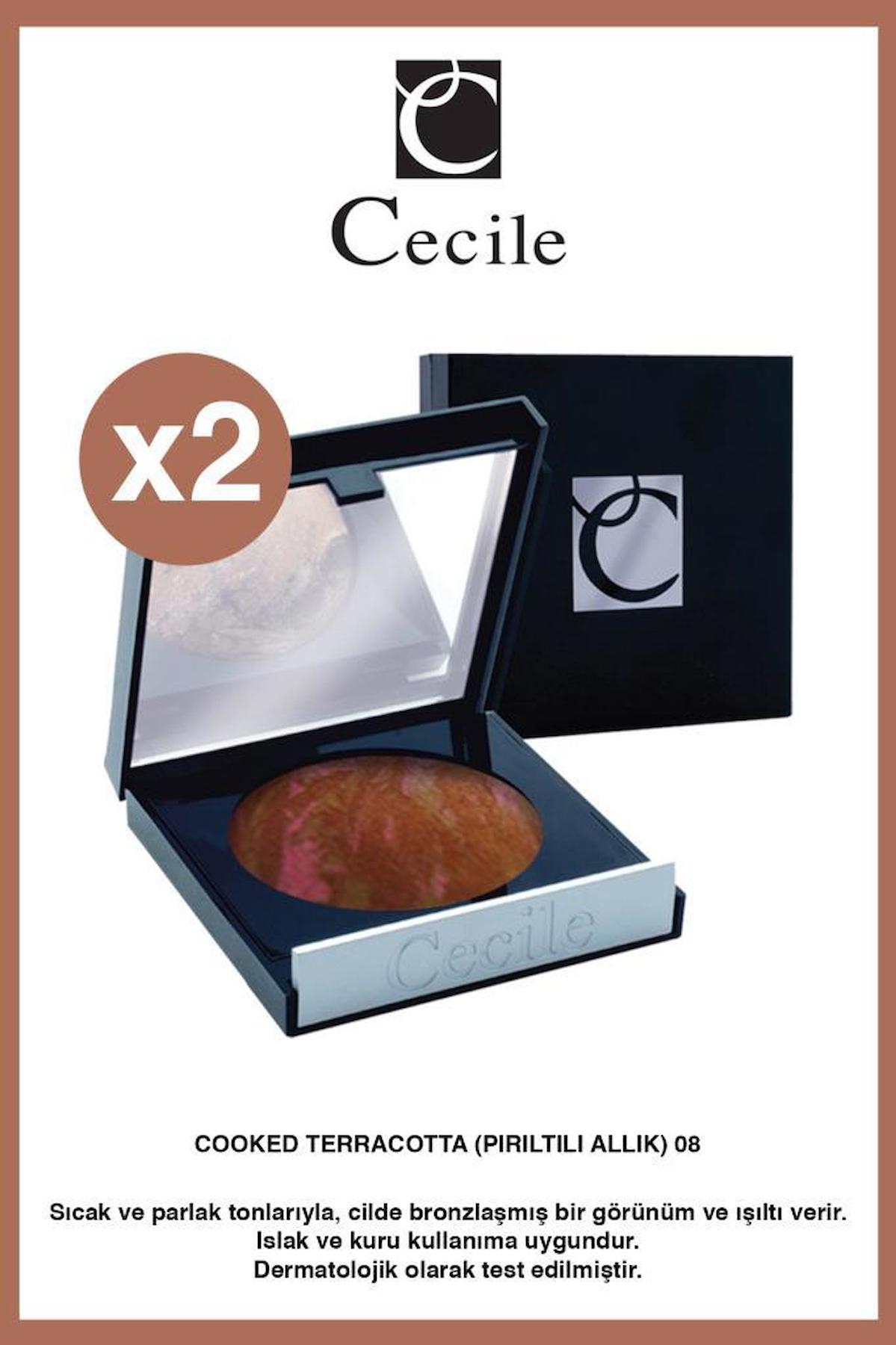Cecile Terracotta No:8 Işıltılı Toz Allık