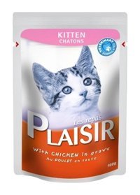 Plaisir Tavuk Soslu Yavru Yaş Kedi Maması 6x100 gr