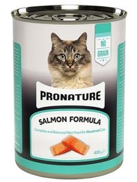 Pronature Kısırlaştırılmış Somonlu Yetişkin Yaş Kedi Maması 400 gr