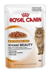 Royal Canin Intense Beauty Balık Kümes Hayvanı Jöleli Yetişkin Yaş Kedi Maması 85 gr