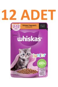 Whiskas Kümes Hayvanı Yavru Yaş Kedi Maması 12x85 gr