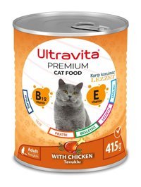 Ultravita Premium Tavuk Yetişkin Yaş Kedi Maması 415 gr
