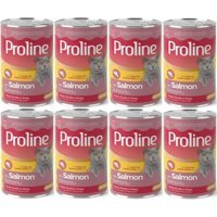 Pro Line Somonlu Parça Etli Soslu Yetişkin Yaş Kedi Maması 8x400 gr