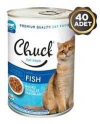 Chuck Parça Etli Soslu Yetişkin Yaş Kedi Maması 40x415 gr