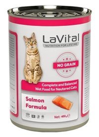 La Vital Kısırlaştırılmış Somonlu Yetişkin Yaş Kedi Maması 400 gr