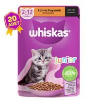 Whiskas Junior Kümes Hayvanı Yavru Yaş Kedi Maması 20x85 gr
