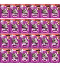Whiskas Biftek Soslu Yetişkin Yaş Kedi Maması 24x100 gr