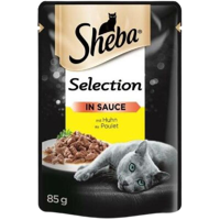 Sheba Selection Tavuk Soslu Yetişkin Yaş Kedi Maması 85 gr