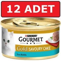 Purina Gourmet Gold Ton Balığı Yetişkin Yaş Kedi Maması 12x85 gr