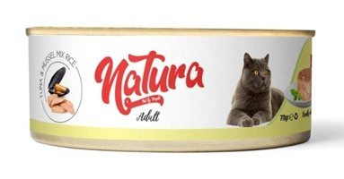 Natura Ton Balığı Yetişkin Yaş Kedi Maması 70 gr