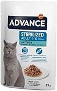 Advance Kısırlaştırılmış Morina Balığı Soslu Yetişkin Yaş Kedi Maması 85 gr