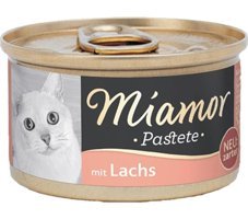 Miamor pastete Somonlu Yetişkin Yaş Kedi Maması 12x85 gr