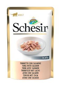 Schesir Ton Balığı Somonlu Jöleli Yetişkin Yaş Kedi Maması 100 gr