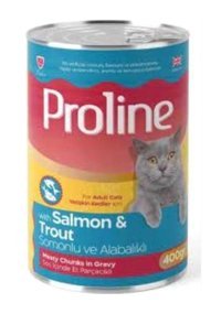 Pro Line Alabalık Parça Etli Soslu Yetişkin Yaş Kedi Maması 400 gr