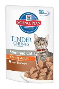 Hill's Tender Chunks Kısırlaştırılmış Hindi Eti Yetişkin Yaş Kedi Maması 85 gr