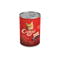 Cango Ciğer Parça Etli Soslu Yetişkin Yaş Kedi Maması 415 gr