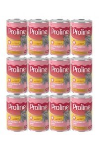 Pro Line Ciğer Tavuk Yetişkin Yaş Kedi Maması 12x395 gr