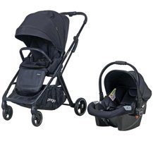 Prego Ottava Çift Yönlü Katlanabilir 360 Derece Dönen Travel Sistem Bebek Arabası Siyah