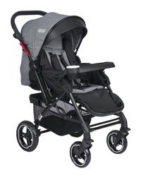 Tommybaby Katlanabilir Tek Elle Kapanan 360 Derece Dönen Tam Yatar Kabin Tipi Bebek Arabası Kahverengi